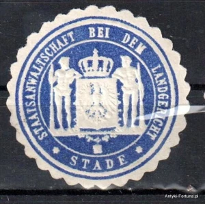 Winieta, siegielmarke , zalepka -  Stade - Nr 1211/A