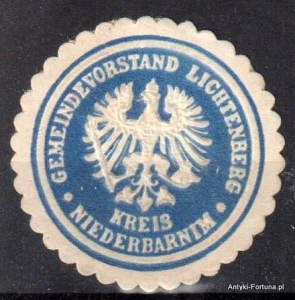 Winieta, siegielmarke , zalepka - Lichtenberg - Nr 1215/A
