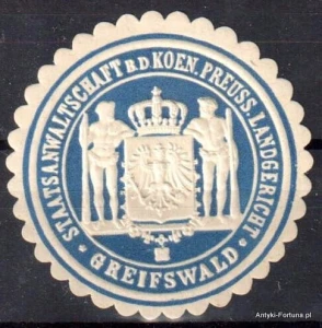 Winieta, siegielmarke , zalepka - Greifswald- Nr 1219/A