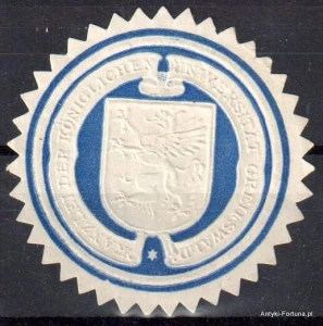Winieta, siegielmarke , zalepka - Greifswald Universitat - Nr 1220/A