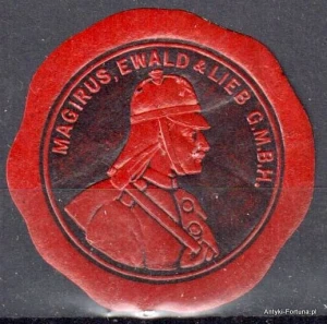 Winieta, siegielmarke , zalepka - Magirus Ewald & Lieb GMBH- Nr 1232/A