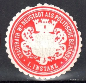Winieta, siegielmarke , zalepka - Neustadt als  Politische- Nr 1233/A