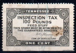 Znaczek revenue - USA Tennessee