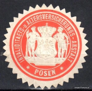 Winieta, siegielmarke , zalepka - Posen - Poznań - Pl 262 Ubezpieczenia