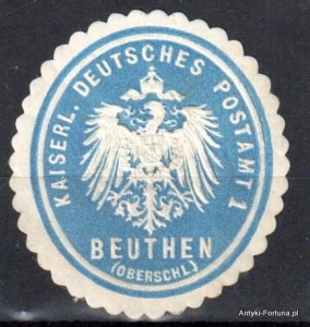 Winieta, siegielmarke , zalepka - Beuthen - Bytom - Pl 263 Pocztowa