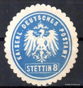 Winieta, siegielmarke , zalepka - Stettin - Szczecin - Pl 265 Poczta