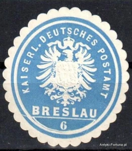  Winieta, siegielmarke , zalepka - Breslau - Wrocław - Pl 274 Poczta Nr 6