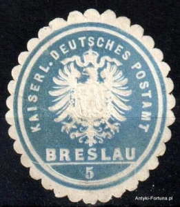 Winieta, siegielmarke , zalepka - Breslau - Wrocław - Pl 275 Poczta Nr 5