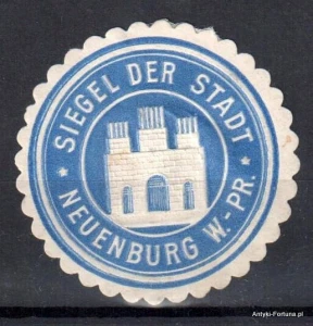 Winieta, siegielmarke , zalepka - Neuenburg - Nowe  - Pl 282