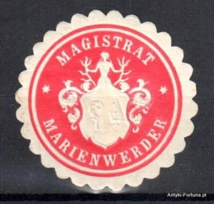Winieta, siegielmarke , zalepka - Marienwerder - Kwidzyn - Pl 283
