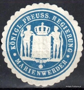  Winieta, siegielmarke , zalepka - Marienwerder - Kwidzyn - Pl 285