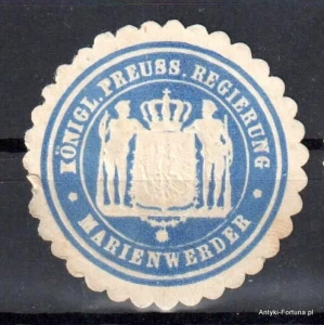 Winieta, siegielmarke , zalepka - Marienwerder - Kwidzyn - Pl 287