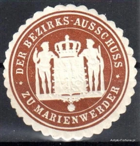 Winieta, siegielmarke , zalepka - Marienwerder - Kwidzyn - Pl 288