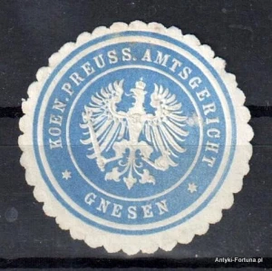 Winieta, siegielmarke , zalepka - Gnesen - Gniezno - Pl 291