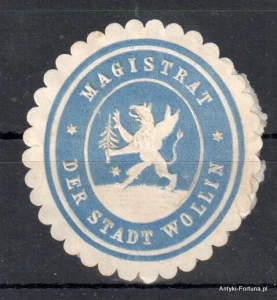  Winieta, siegielmarke , zalepka - Wollin - Wolin  - Pl 296