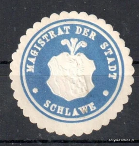  Winieta, siegielmarke , zalepka - Schlawe - Sławno  - Pl 297