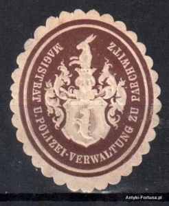 Winieta, siegielmarke , zalepka - Parchwitz - Prochowice - Pl 308