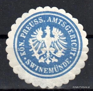 Winieta, siegielmarke , zalepka - Swinemunde - Świnoujście - Pl 322