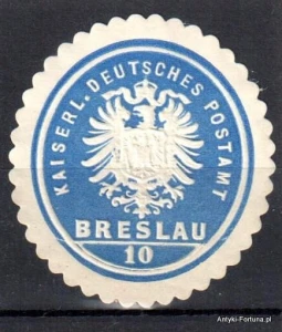 Winieta, siegielmarke , zalepka - Breslau - Wrocław - Poczta - Pl 324