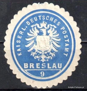Winieta, siegielmarke , zalepka - Breslau - Wrocław - Poczta - Pl 325