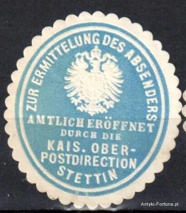 Winieta, siegielmarke , zalepka - Stettin - Szczecin - Poczta - Pl 336