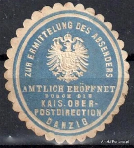 Winieta, siegielmarke , zalepka - Danzig - Gdańsk  - Poczta - Pl 338