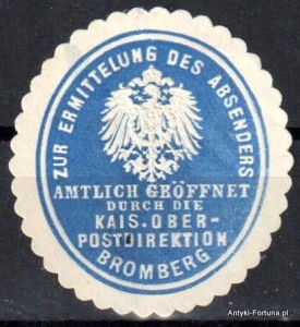 Winieta, siegielmarke , zalepka - Bromberg - Bydgoszcz - Poczta - Pl 339