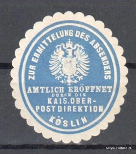 Winieta, siegielmarke , zalepka - Koslin - Koszalin - Pl 343