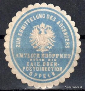 Winieta, siegielmarke , zalepka - Oppeln - Opole - Poczta - Pl 362
