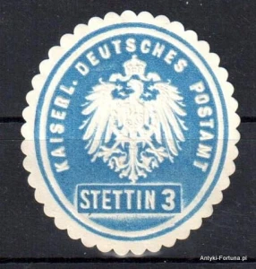  Winieta, siegielmarke , zalepka - Stettin - Szczecin - Poczta - Pl 365