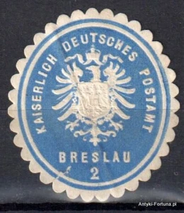 Winieta, siegielmarke , zalepka - Breslau - Wrocław - Poczta - Pl 368