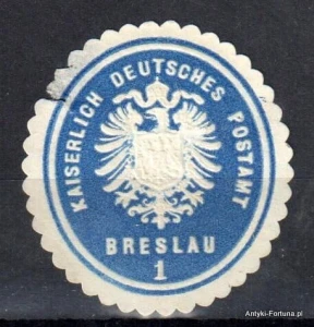 Winieta, siegielmarke , zalepka - Breslau - Wrocław - Poczta - Pl 370