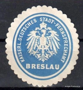 Winieta, siegielmarke , zalepka - Breslau - Wrocław - Poczta - Pl 373