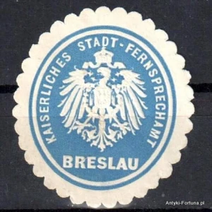 Winieta, siegielmarke , zalepka - Breslau - Wrocław - Poczta - Pl 374