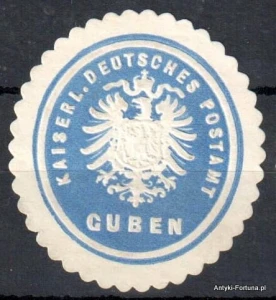  Winieta, siegielmarke , zalepka - Guben - Gubin  - Poczta - Pl 377