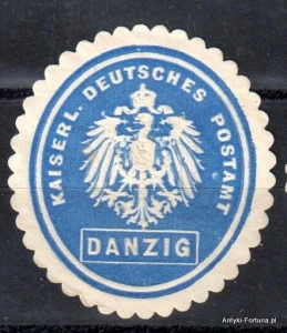  Winieta, siegielmarke , zalepka - Danzig - Gdańsk  - Poczta - Pl 379