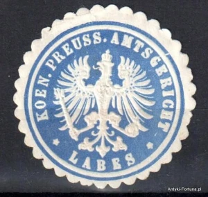 Winieta, siegielmarke , zalepka - Labes - Łobez - Pl 384
