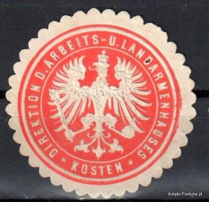 Winieta, siegielmarke , zalepka - Kosten - Kościan - Pl 388