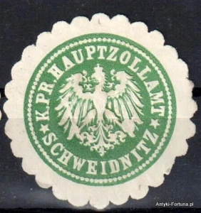  Winieta, siegielmarke , zalepka - Schweidnitz - Świdnica - Pl 392