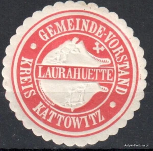 Winieta, siegielmarke , zalepka - Laurahutte - Siemianowice Śląskie - Pl 397