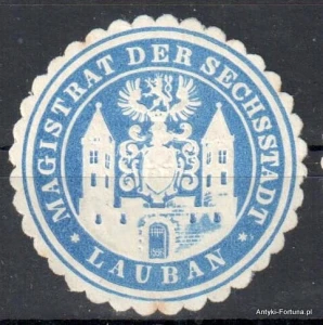 Winieta, siegielmarke , zalepka - Lauban - Lubań - Pl 408