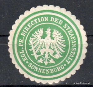 Winieta, siegielmarke , zalepka - Sonnenburg - Słońsk - Pl 407