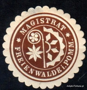 Winieta, siegielmarke , zalepka - Freienwalde i Pomm. -- Chociwel - Pl 410