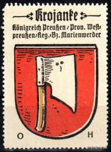 Znaczek Herb Miasta - Krojanke - Krajenka - Nr  9