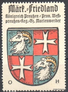 Znaczek Herb Miasta -  Mark Friedland- Mirosławiec - Nr 11