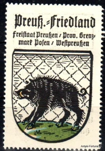 Znaczek Herb Miasta - Preuss Friedland  - Debrzno - Nr 13