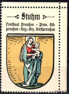 Znaczek Herb Miasta - Stuhm - Sztum - Nr 14