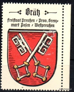 Znaczek Herb Miasta - Bratz - Brójce - Nr 15