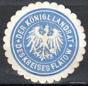 Winieta, siegielmarke , zalepka - Flatow - Złotów  - Pl 415