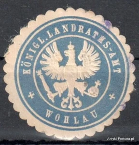 Winieta, siegielmarke , zalepka -  Wohlau - Wołów - Pl 416